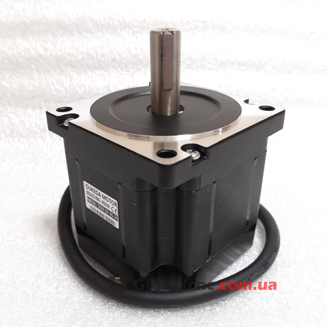Шаговый двигатель Nema34 4.6Nm (46кг-см) 4А d14mm L80mm