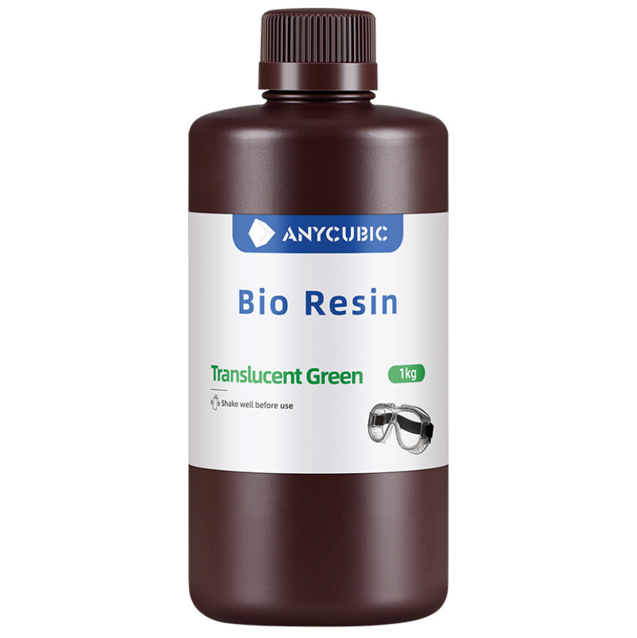 Смола фотополімерна Anycubic Bio Resin Translucent Green, 1кг, зелена напівпрозора