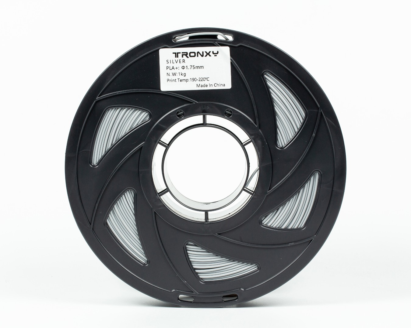 Срібний PLA (ПЛА) пластик філамент для 3D принтера 1кг, 1.75мм, 330м Tronxy Filament