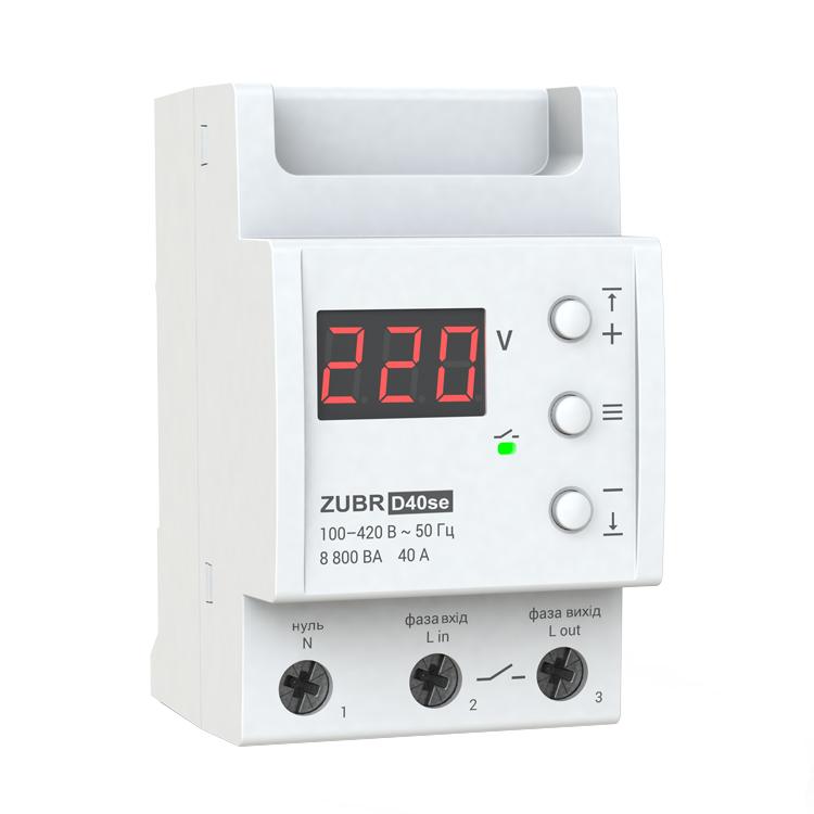 Реле напряжения ZUBR D40se (Зубр)