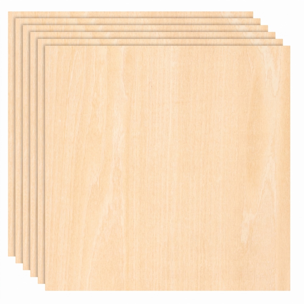 Фанера шліфована Bambu Lab Basswood з липи, 300*300*3мм, 6 штук, (оригінал, YA001)