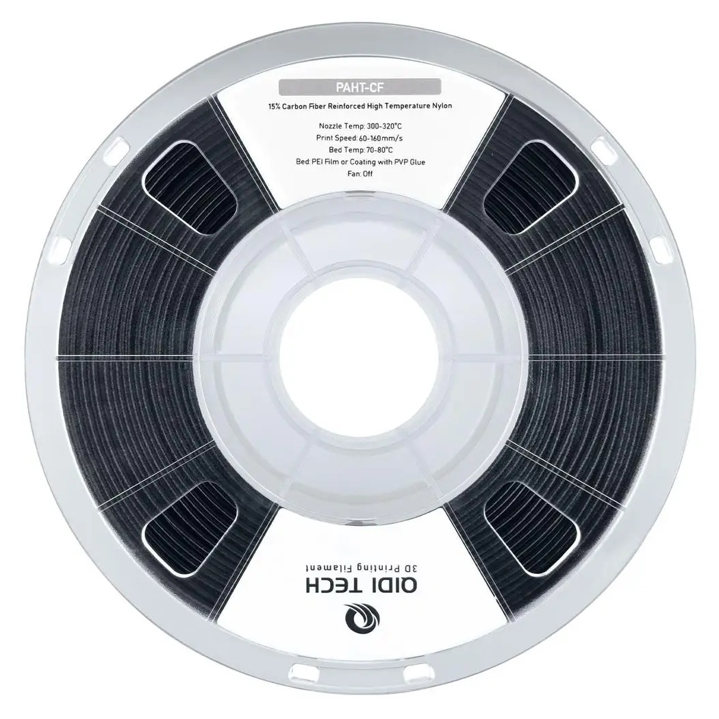 Філамент Qidi Tech PAHT-CF (PPA-CF) Black, 1.75мм, 1кг, чорний