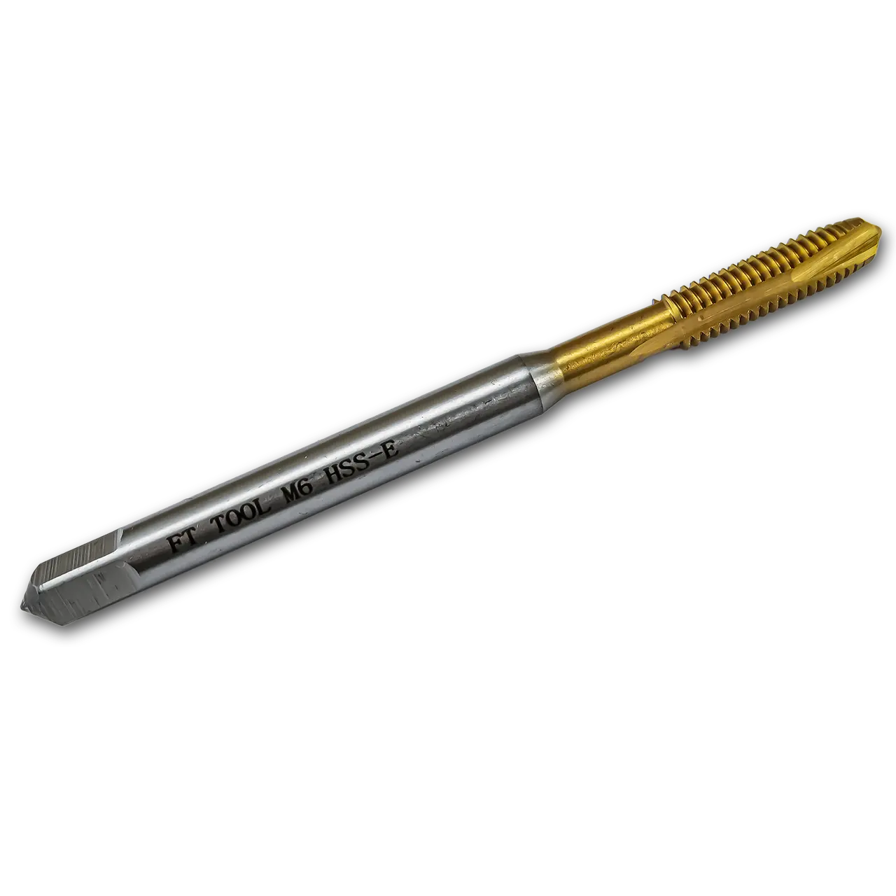 Мітчик М6×1 HSS-Co TiN форма С для глухих отворів прямий