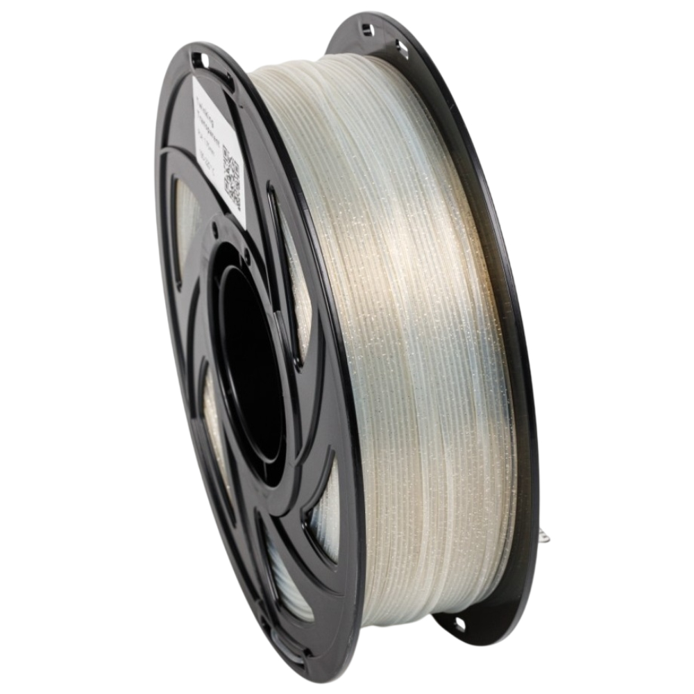 Філамент UA3D PLA Twinkling Transparent, 1.75мм, 1кг, блискучий/ прозорий