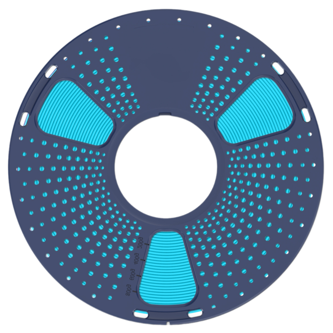 Філамент Sunlu PLA Cyan, 1.75мм, 1кг, бірюзовий