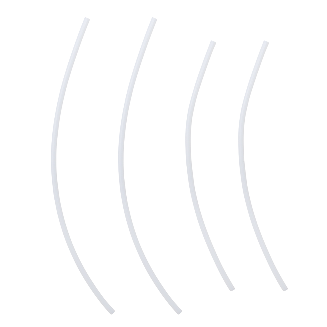 PTFE трубки тефлонові для Bambu Lab AMS 2 Pro, 4 шт, білі, (FAT008)