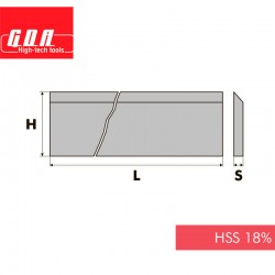 Ніж фугувальний HSS18% L610 H30 S3 FC598610301