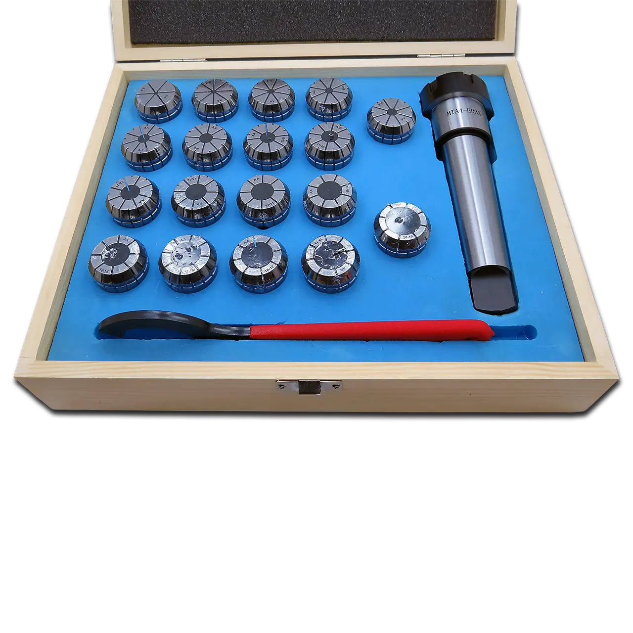 Патрон цанговий 4MTB-ER32 з комплектом цанг ЕR32-18 шт. AA (3-20mm) SV