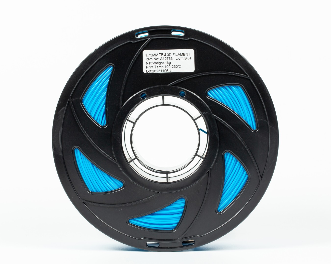 TPU Filament (пластик) для 3D принтера Блакитний 1кг, 1.75мм