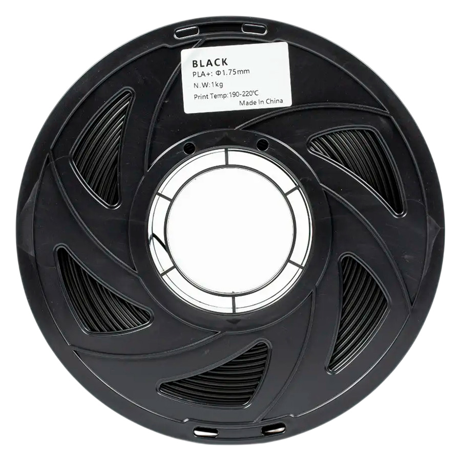 Філамент UA3D PLA+ Black, 1.75мм, 1кг, чорний
