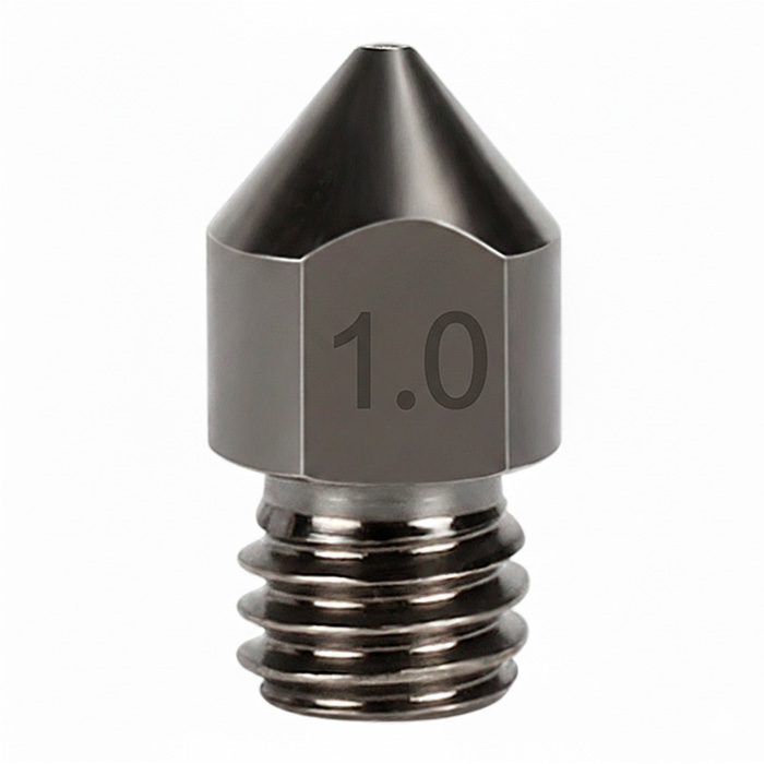 Сопло MK8 для Elegoo Neptune 3/ Creality Ender-3/ Anet A8(A6)/ Prusa i3, 1.0мм, загартована сталь