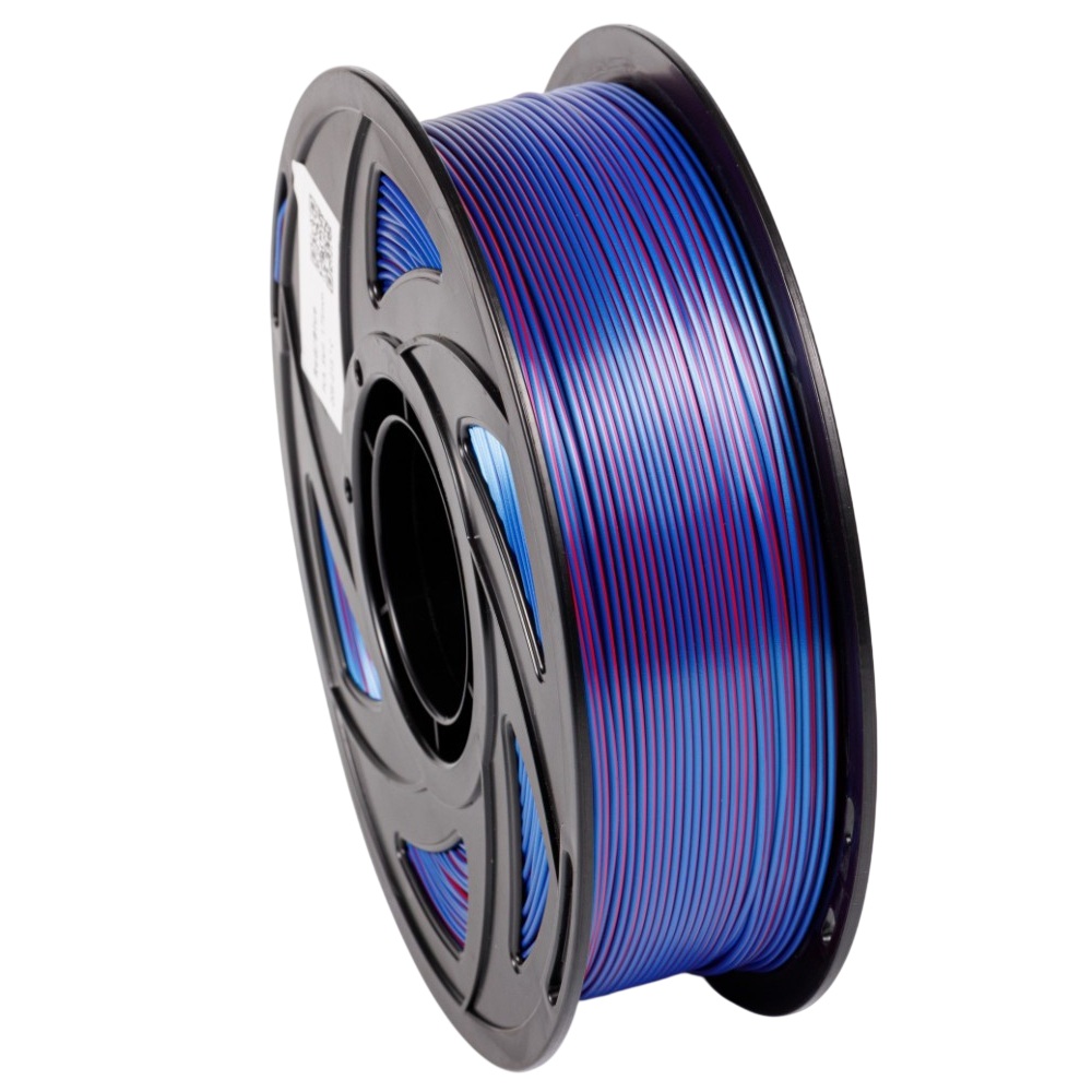 Філамент UA3D PLA Silk Dual Color Red+Blue, 1.75мм, 1кг, червоний-cиній