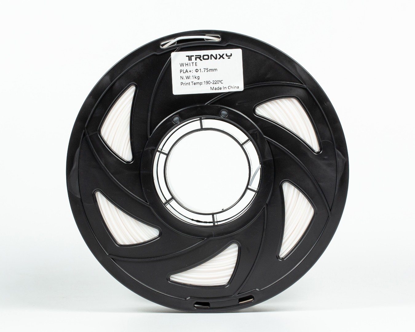 Білий PLA (ПЛА) пластик філамент для 3D принтера 1кг, 1.75мм, 330м Tronxy Filament