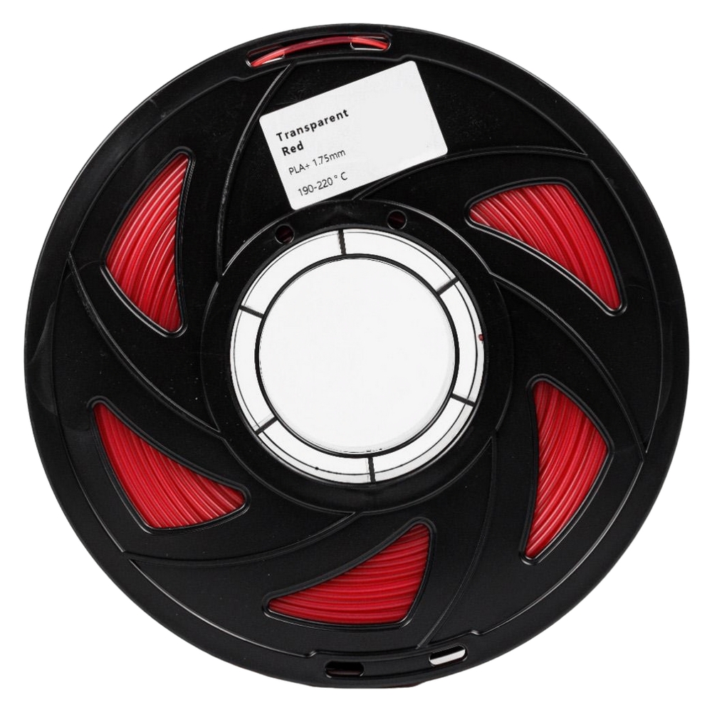 Філамент UA3D PLA+ Transparent Red, 1.75мм, 1кг, прозоро-червоний