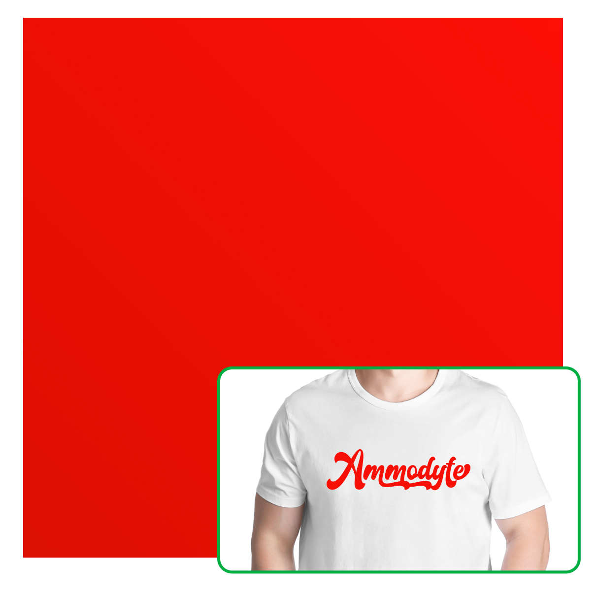 Вініловий лист Bambu Matte Heat Transfer Vinyl Sheet, 300*300 мм, червоний, 10 шт.