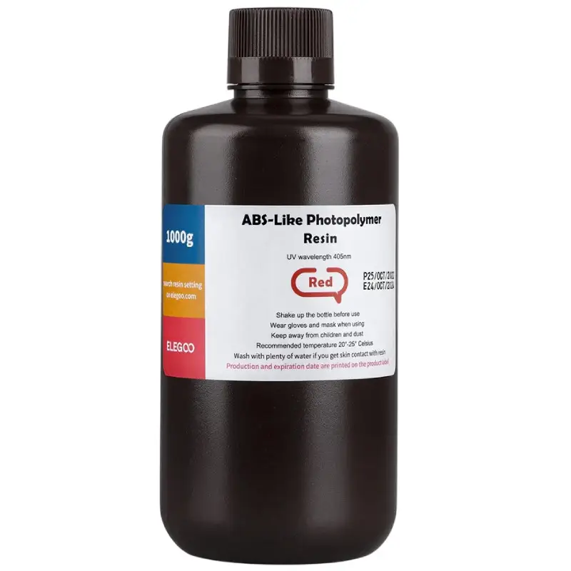 Фотополімерна смола Elegoo ABS Like Resin Clear Red, 1кг, прозоро-червона