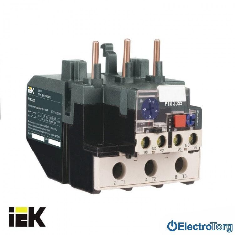 Реле РТИ-3359 электротепловое 48-65А ИЭК (IEK)