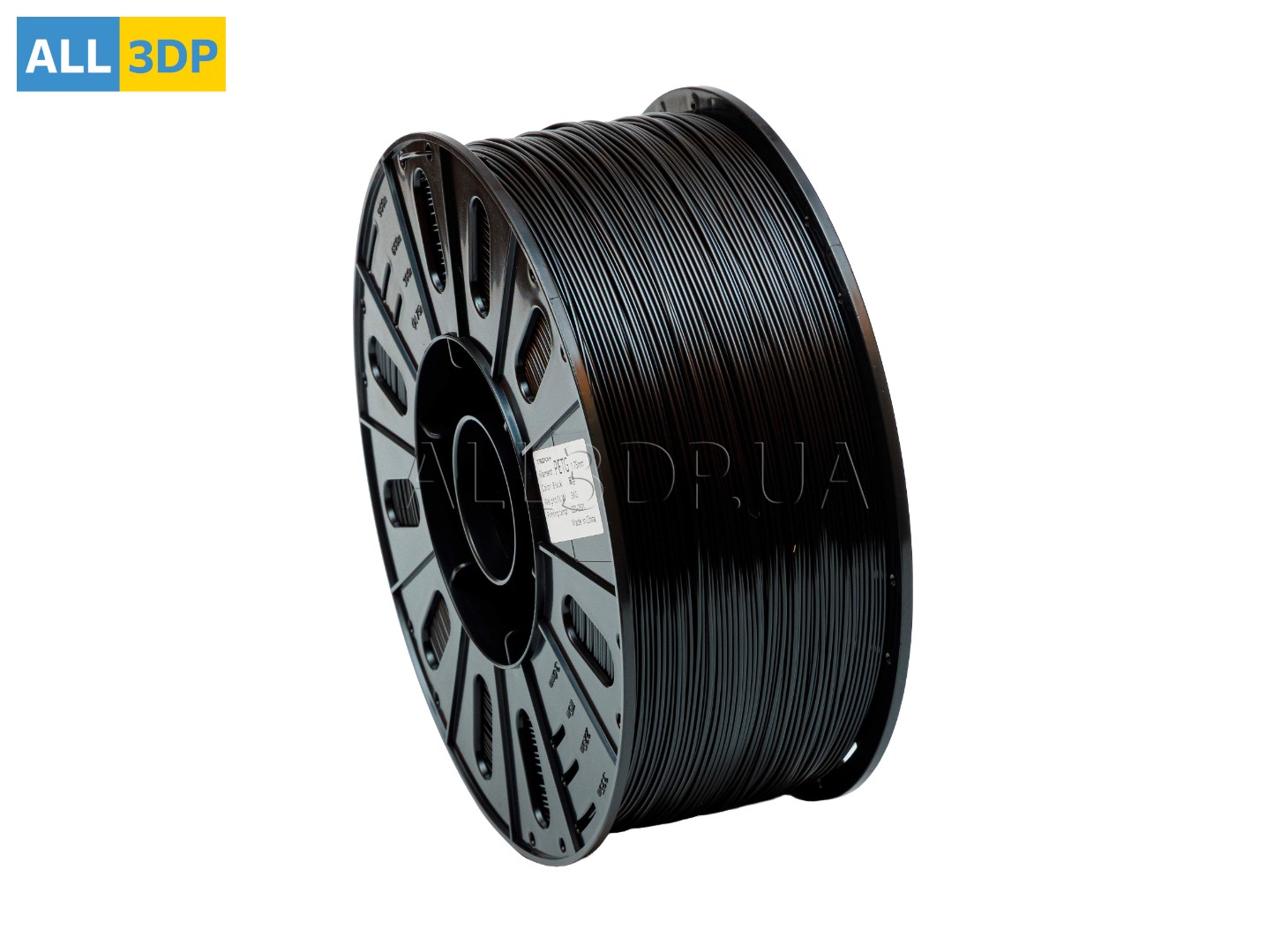 PETG філамент (пластик) для 3D принтера Чорний 3кг, 1.75мм, 990м