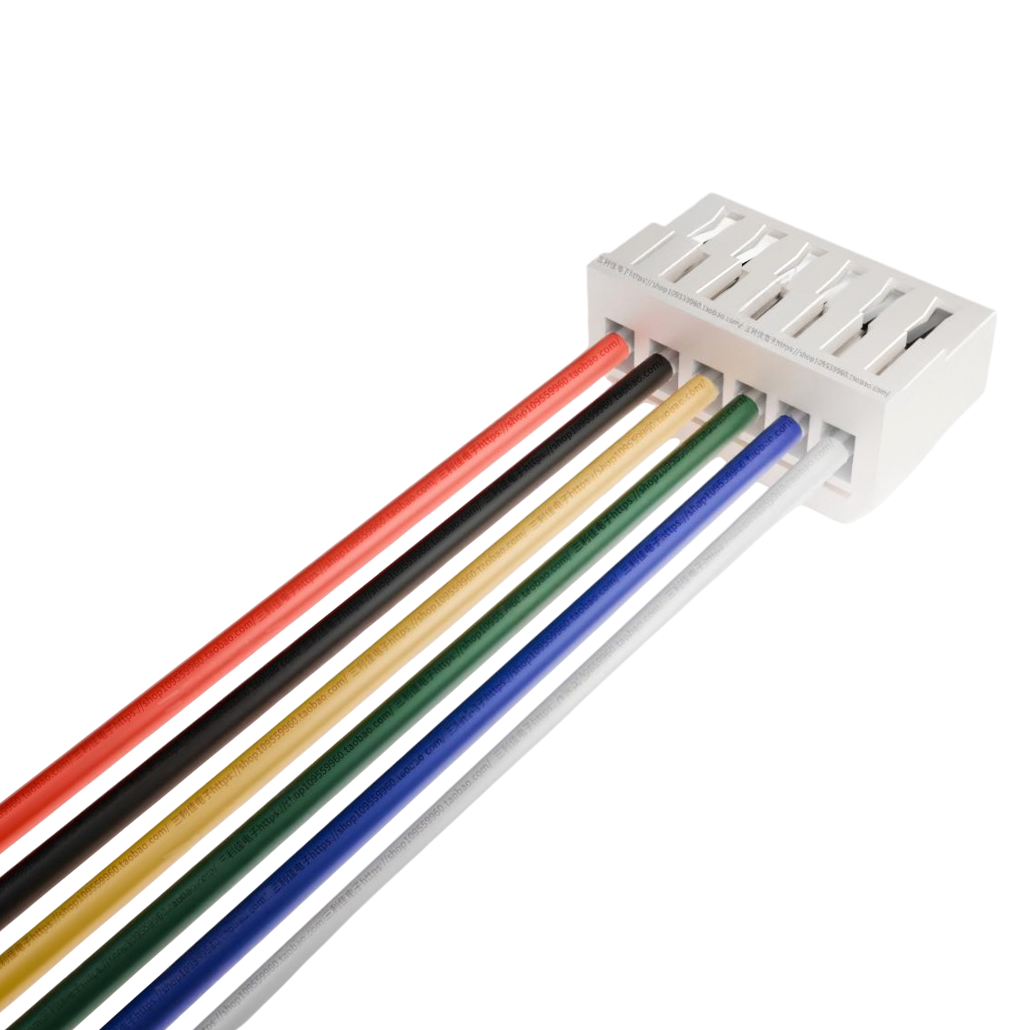 ПВХ кабель 28AWG із роз’ємом JST GH 1.25мм Female 6P, 300мм