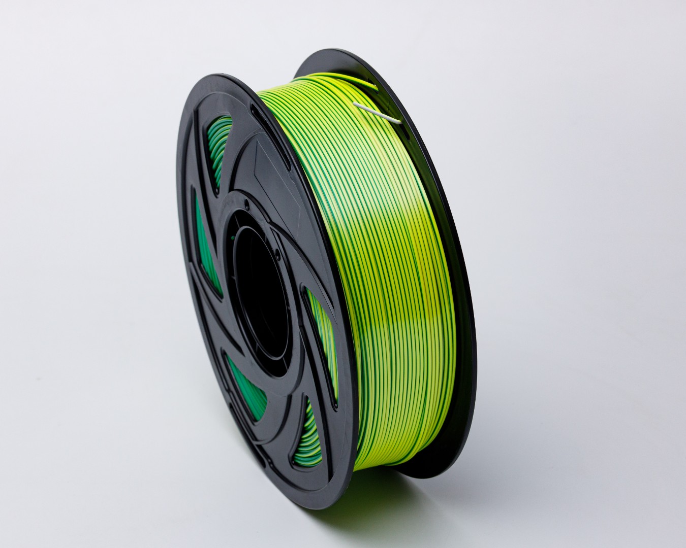 Білий Жовтий Зелений Шовковий Пла Пластик | PLA SILK White Yellow Green 1кг | 1.75мм | 330м