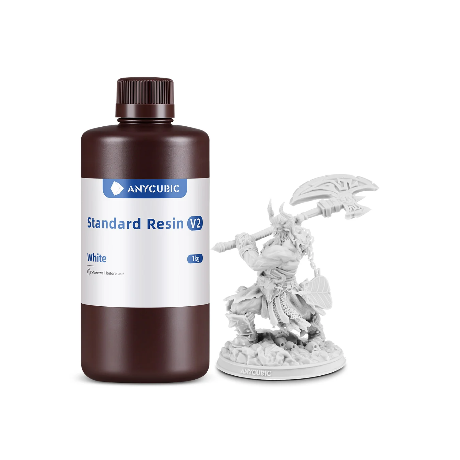 Anycubic Стандартна смола V2 Біла | Anycubic Standard Resin V2 White