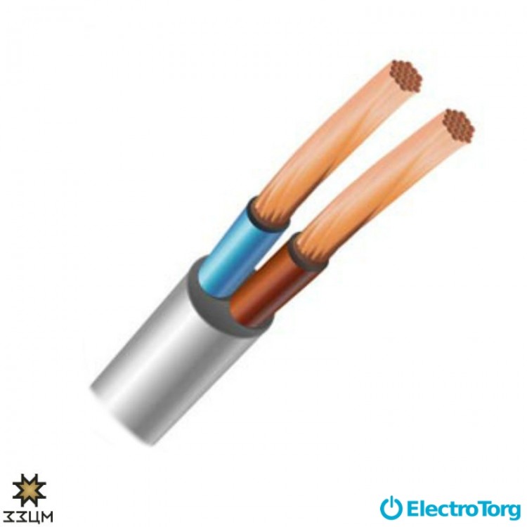 Провод ПВС 2х2,5 ЗЗЦМ Electro Cable Group (ECG)