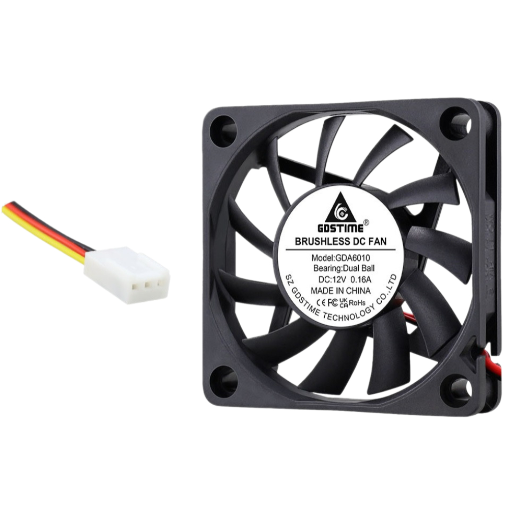 Вентилятор GDSTIME GDA6010, безщітковий, 12V