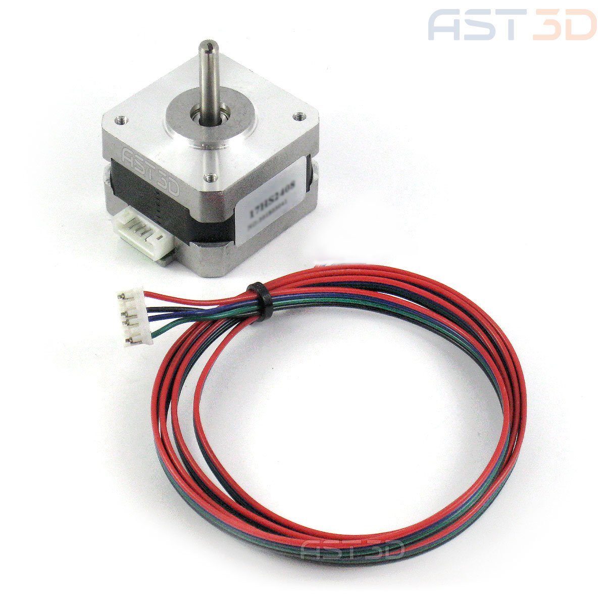 Шаговый двигатель Nema 17 17hs2408 0,6А (с разъемом 4pin, 2408s)