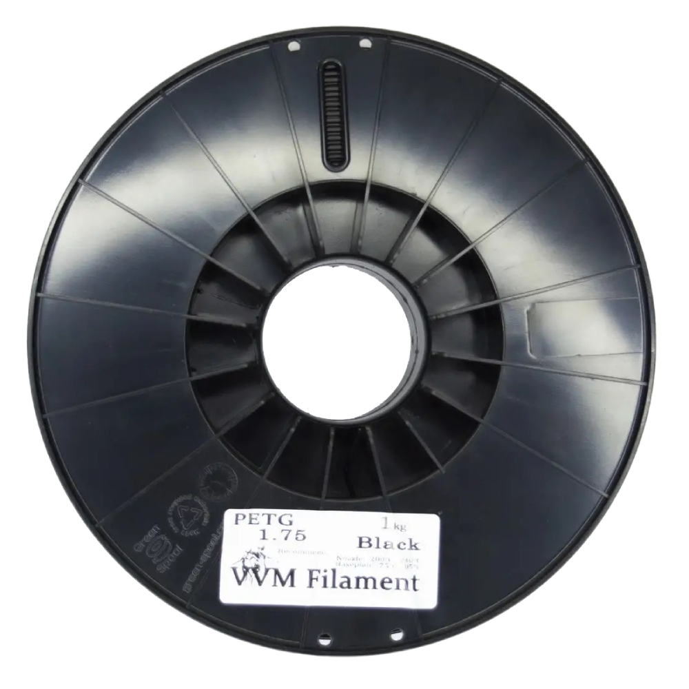 Філамент VVM PETG Black, 1.75мм, 1кг, чорний