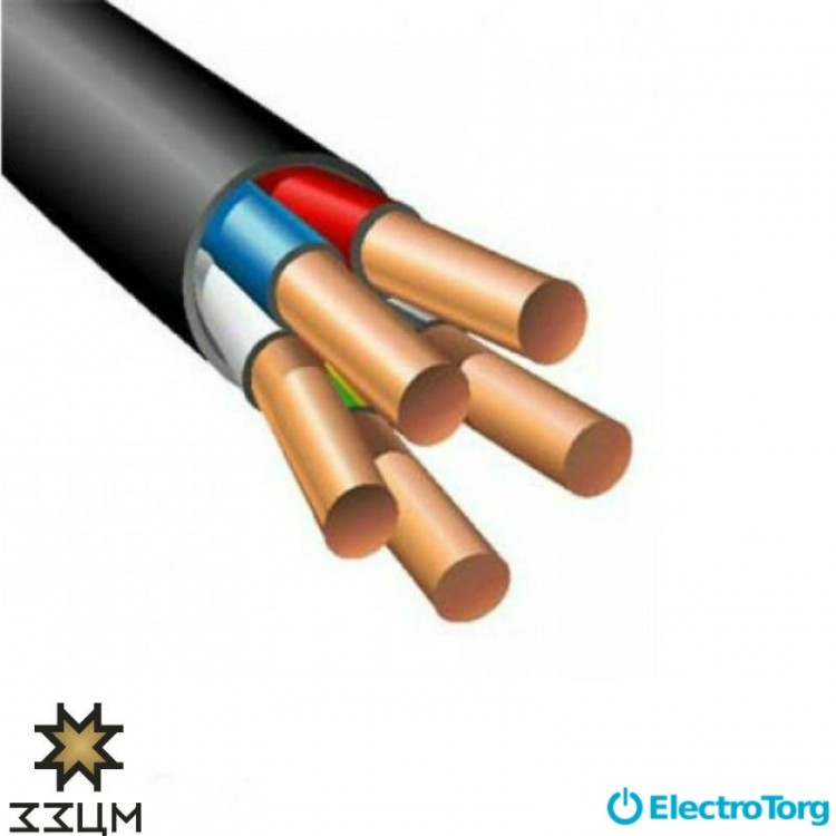 Кабель, провод ВВГнг 5х4 (1 класс) ЗЗЦМ Electro Cable Group (ECG)