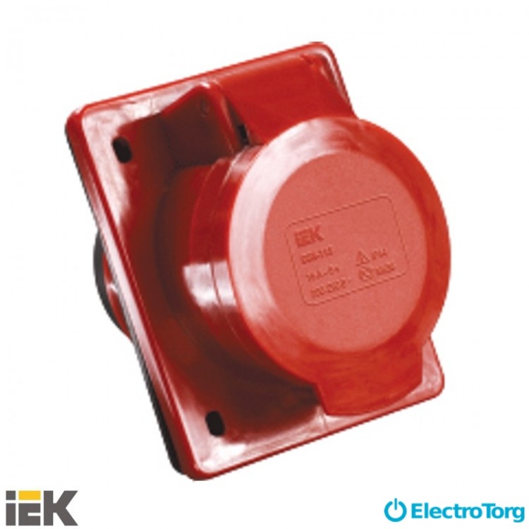 Розетка встраиваемая ССИ-425 32А-6ч/200/346-240/415В 3Р+PЕ+N IP44 MAGNUM ИЭК (IEK)