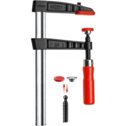 Фірмова чавунна струбцина Bessey 400x100 з дерев'яною ручкою TG40S10