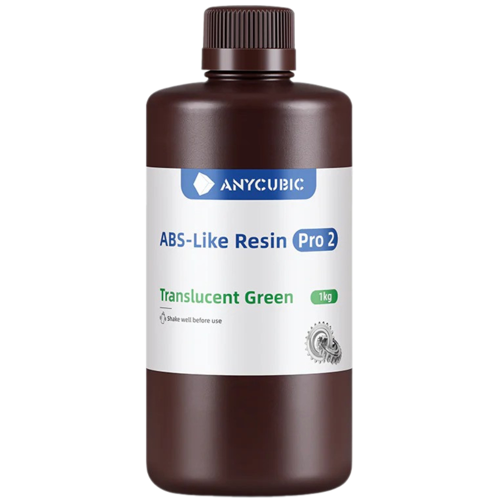 Смола фотополімерна Anycubic ABS-Like Resin Pro 2 Translucent, 1кг, зелена напівпрозора