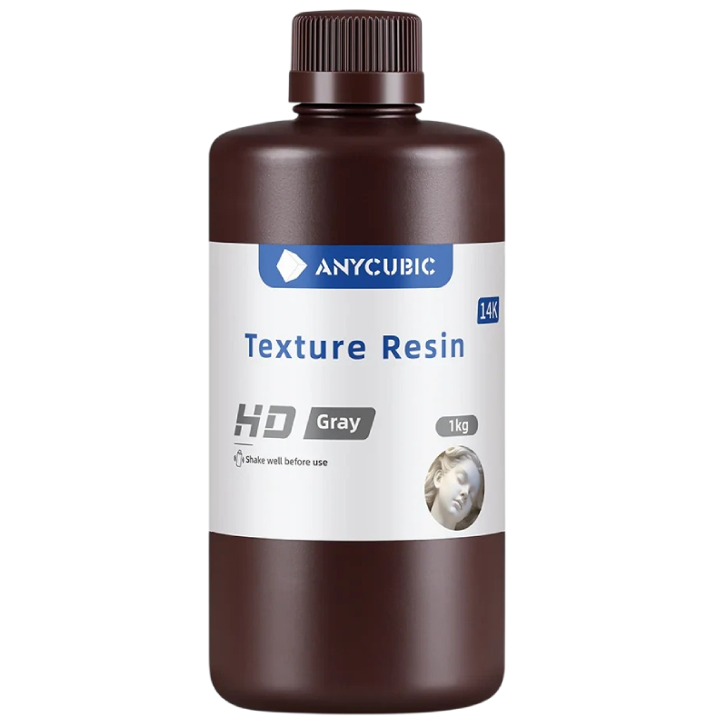 Смола фотополімерна Anycubic Texture Resin 14K HD Gray, 1кг, сіра