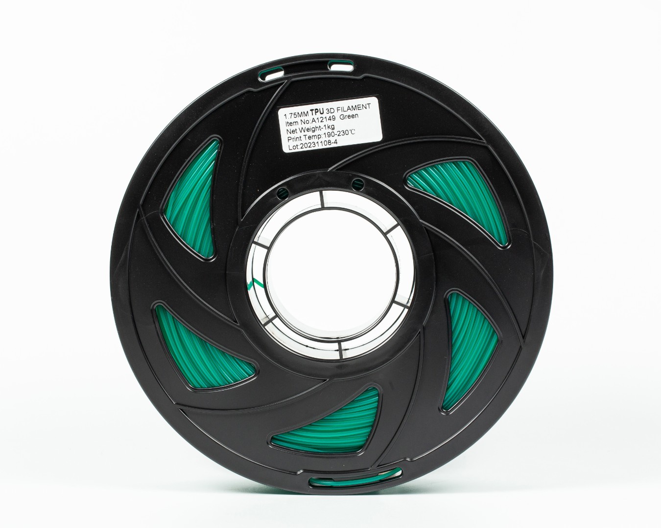 TPU Filament (пластик) для 3D принтера Зелений 1кг, 1.75мм