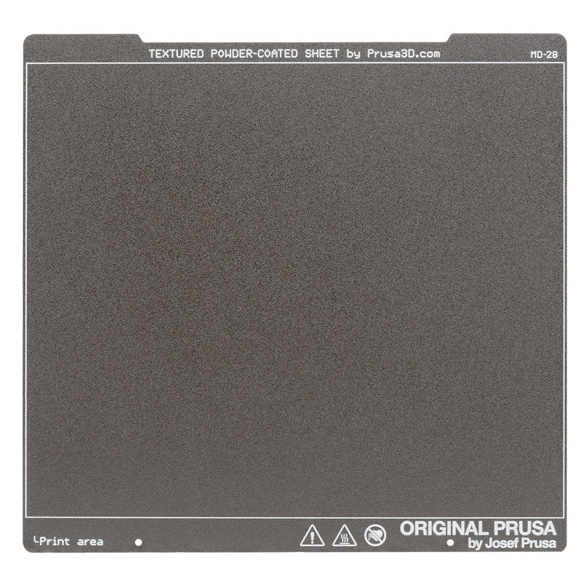 Стіл Prusa Textured Powder-coated Print Sheet двосторонній, 254*240*0.65мм, (оригінал, 11397)