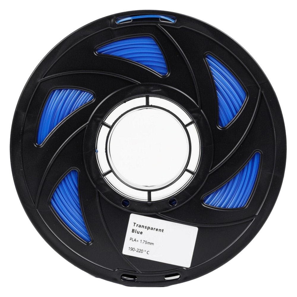 Філамент UA3D PLA+ Transparent Blue, 1.75мм, 1кг, прозоро-синій