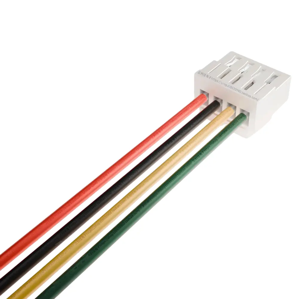 ПВХ кабель 28AWG 300мм із роз’ємом JST GH1.25 Female 4P із защіпкою (фіксатором)