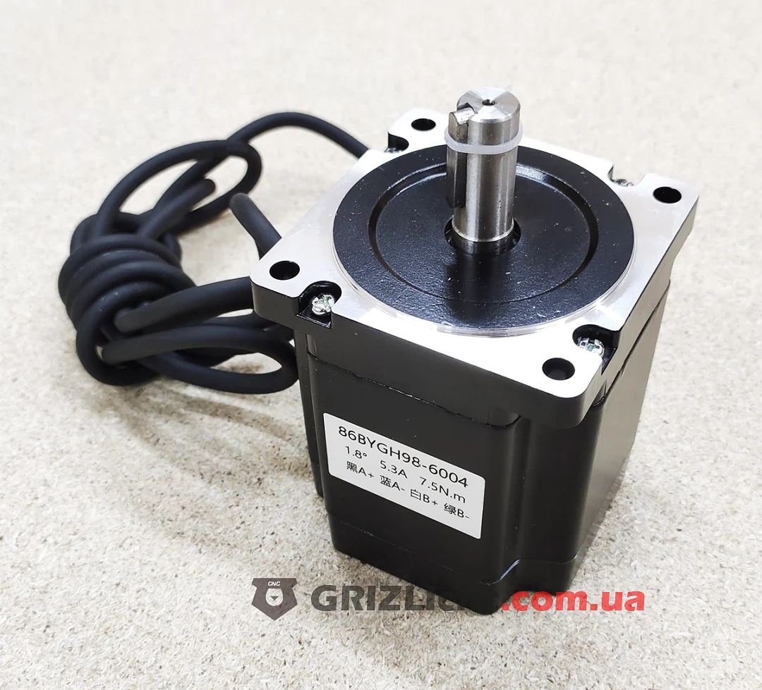 Шаговый двигатель Nema34 7.5Nm (75кг-см) 5.3А L98mm