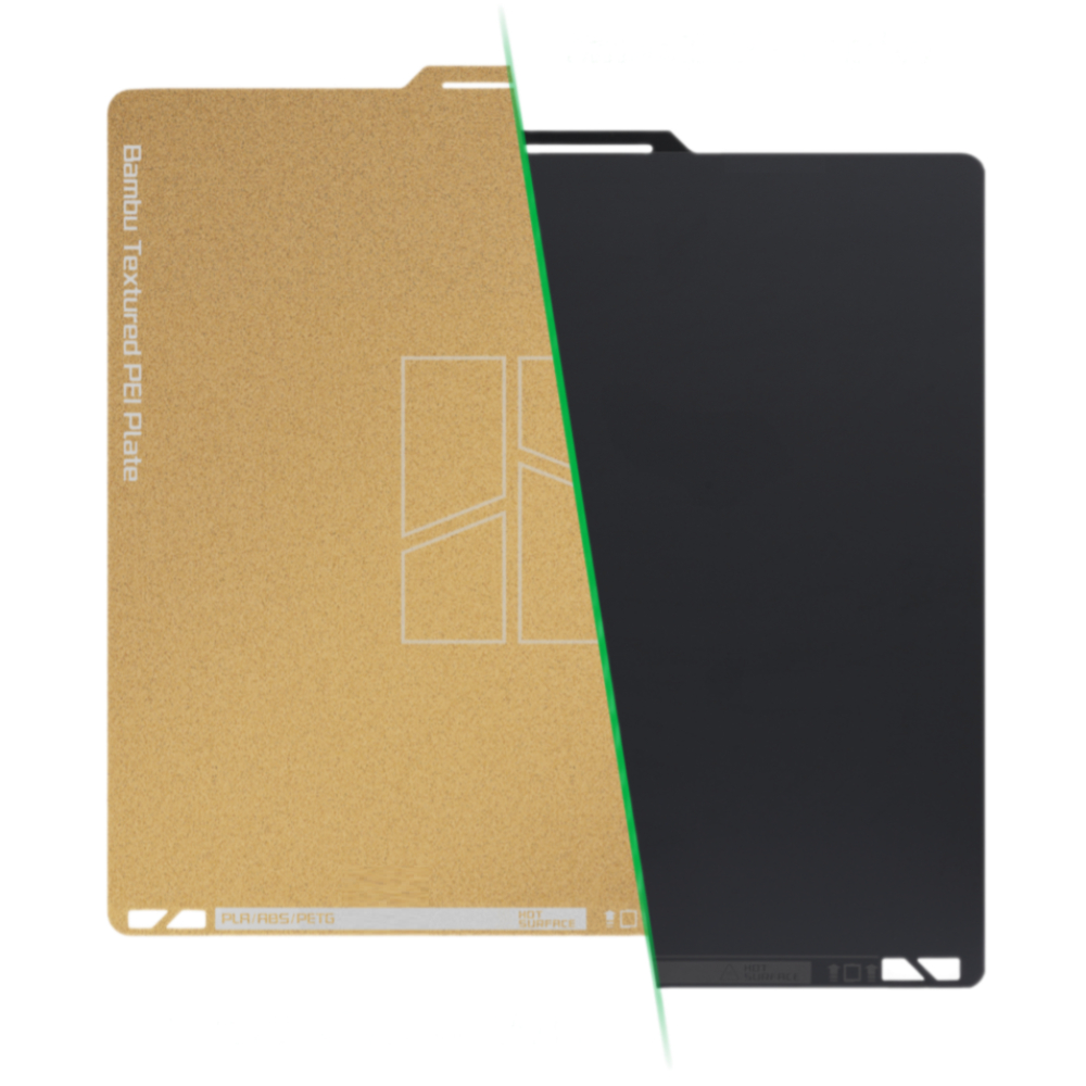 Стіл Bambu Lab Dual-Texture PEI Plate двосторонній, 256*256мм, гладке та текстуроване покриття