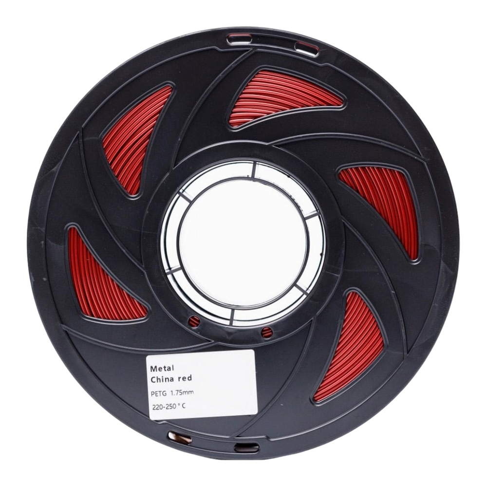 Філамент UA3D PETG Metal China-Red, 1.75мм, 1кг, червоний металік