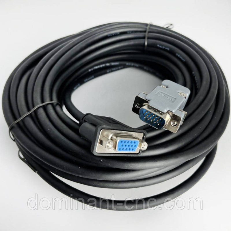 Кабель Гибрид с енкодером 10 м Hybrid servo Leadshine encoder