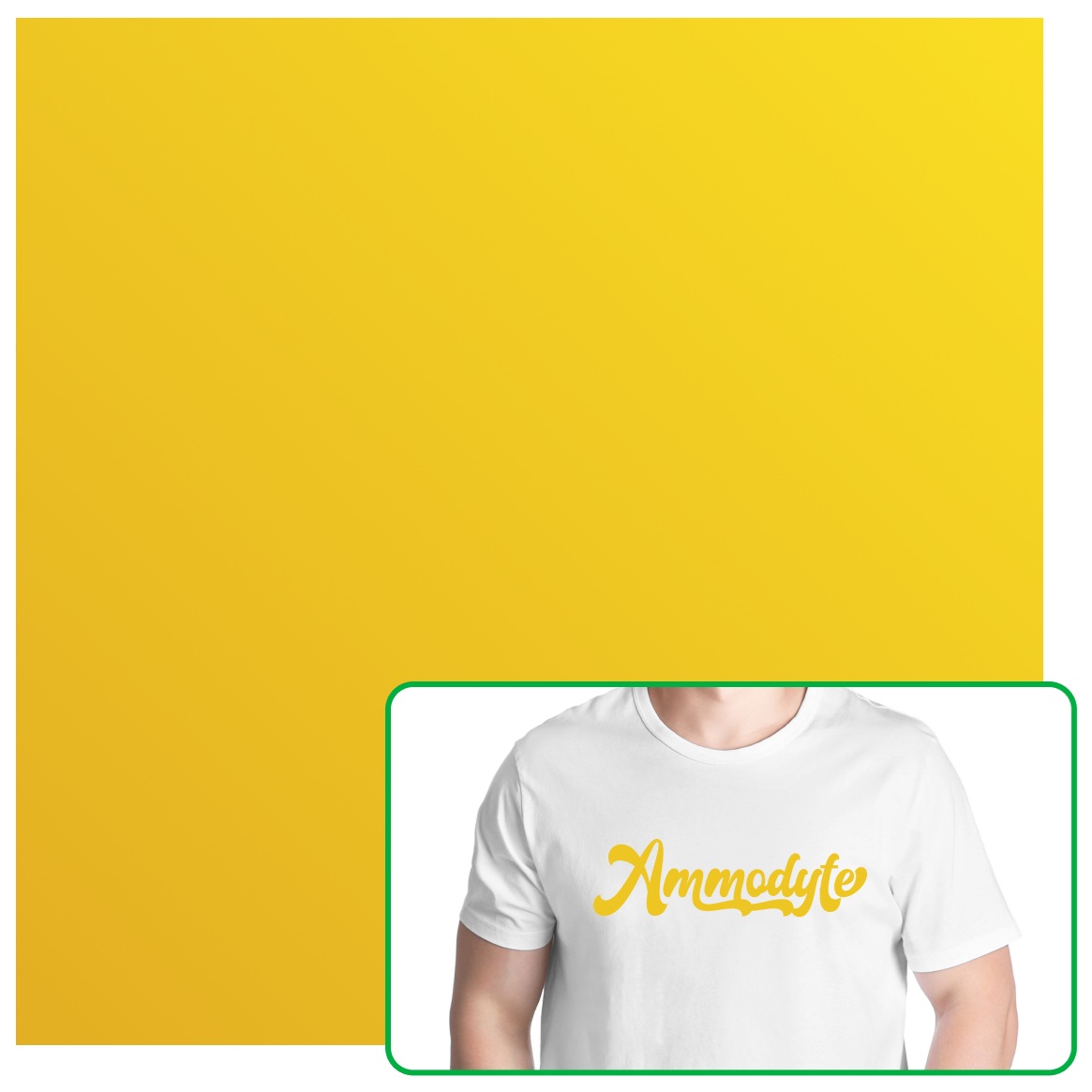 Вініловий лист Bambu Matte Heat Transfer Vinyl Sheet, 300*300мм, жовтий, 10 шт.