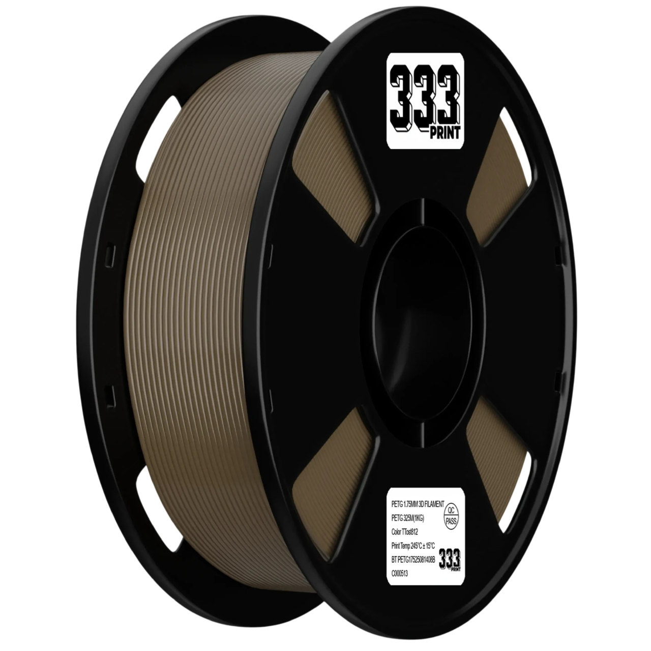 Філамент 333 Print PETG Coyote, 1.75мм, 1кг, койот