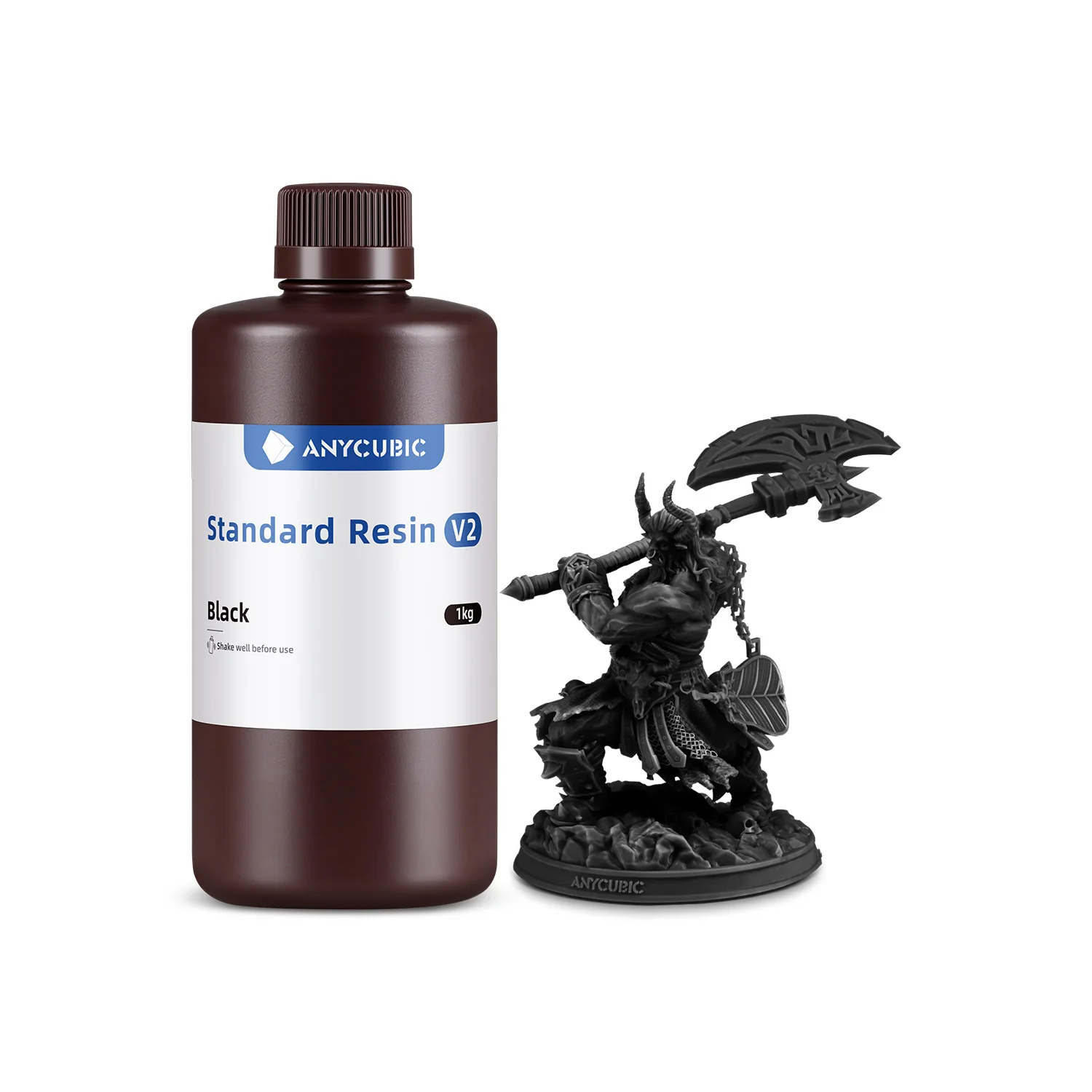 Anycubic Standard Resin V2 чорного кольору | Anycubic Standard Resin V2 Black