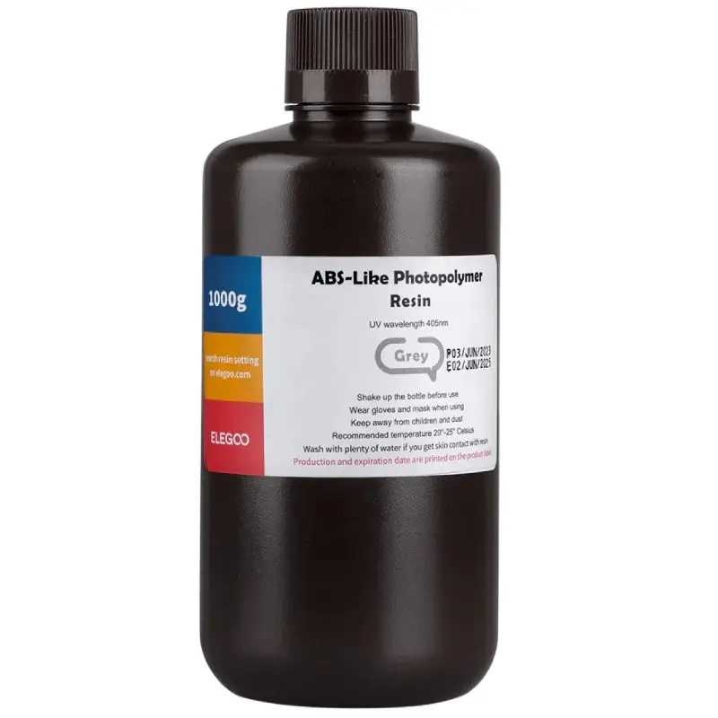 Фотополімерна смола Elegoo ABS Like Resin Grey, 1кг, сіра