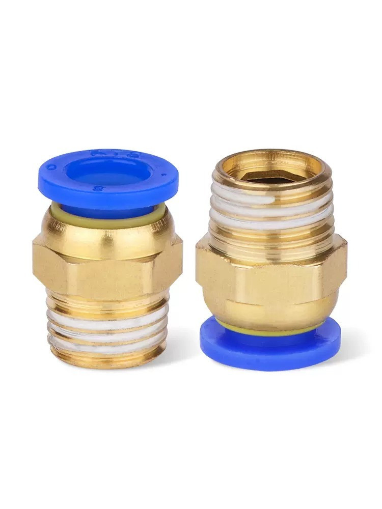 Фітинг PC4-01 PTFE тефлонової трубки, латунь