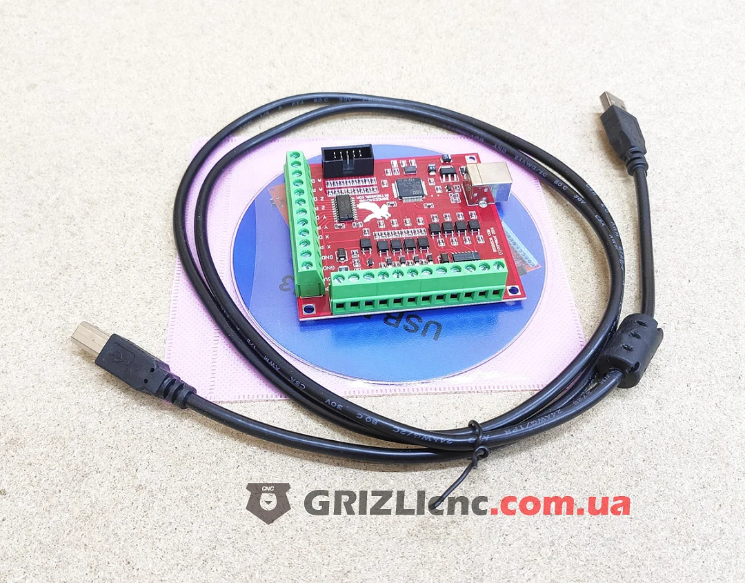 Плата опторазвязки Mach3 USB 4 оси (bitsensor)