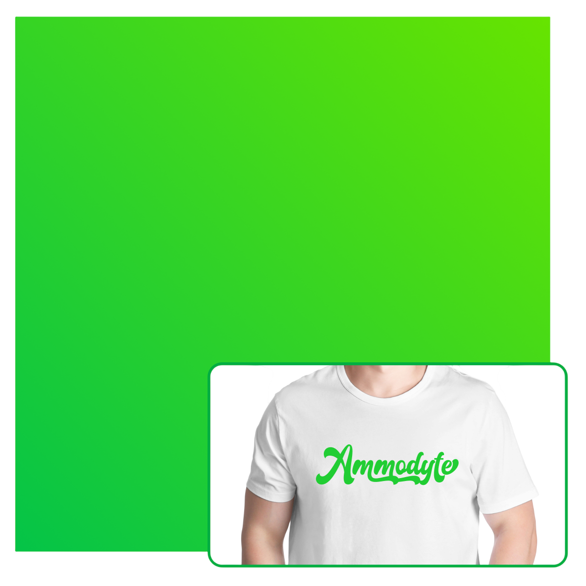 Вініловий лист Bambu Matte Heat Transfer Vinyl Sheet, 300*300 мм, зелений, 10 шт.