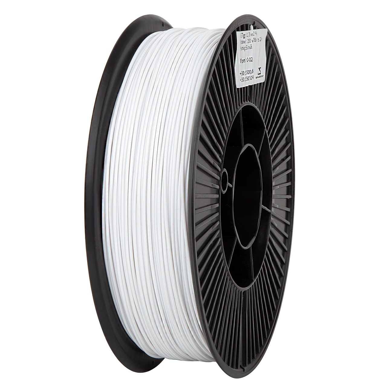 Філамент DSF PETG White, 1.75мм, 1кг, білий